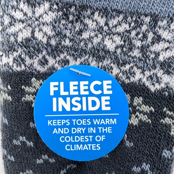 COLUMBIA,2 PAIRS IF WARM SOCKS, FLEECE LINED, CHARCOAL COLOR, ACRYLIC, SIZE 6-12 - Picture 7 of 10